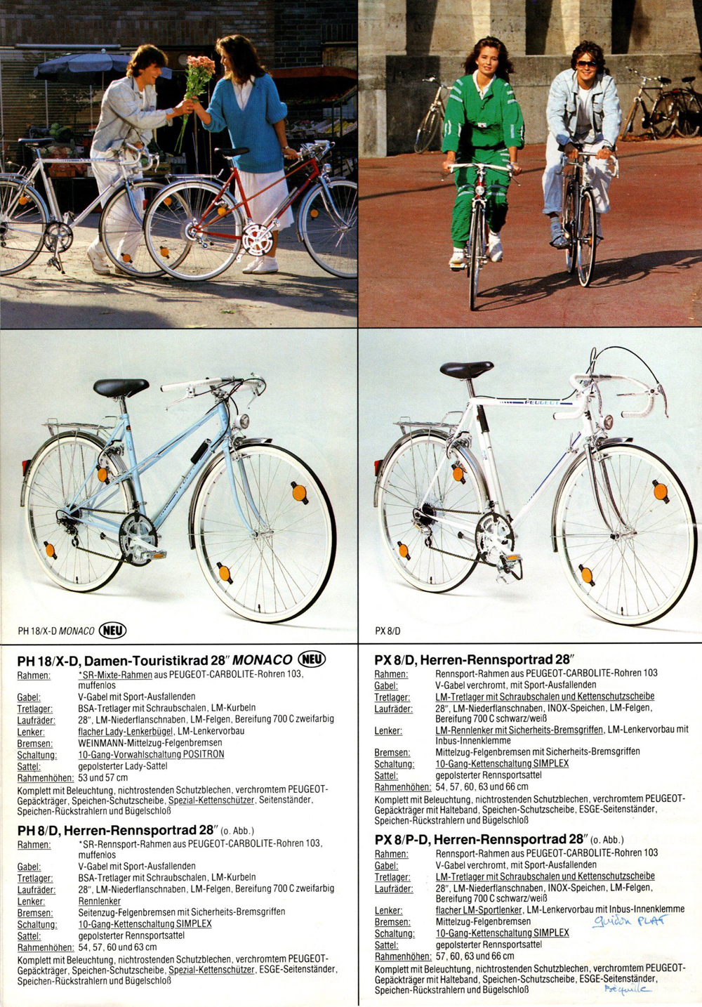 Peugeot 1986 Brochures